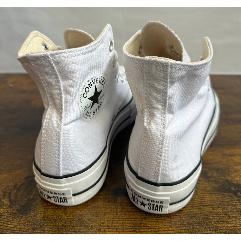 Converse Chuck Taylor All Star Platform High White Shoes 560846F Womens Size 8.5 - Picture 9 of 16
